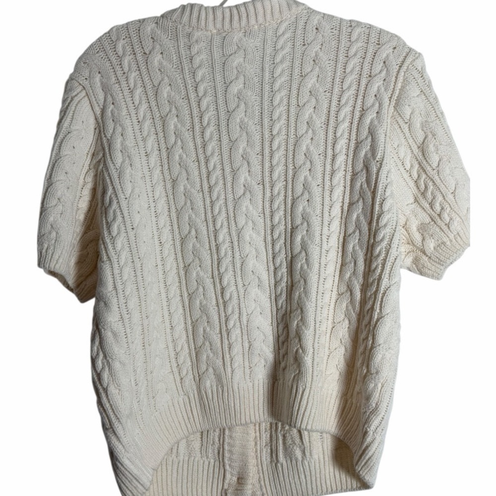 Elegant Cream Knit Cardigan for Women - Picture 3 of 5